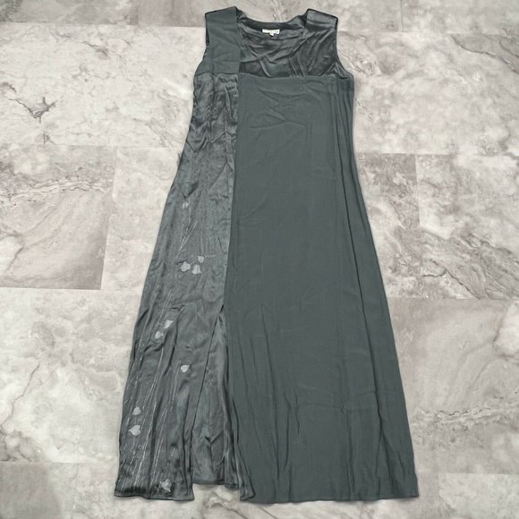 Kd Spring Womens Lagenlook Dress With Cardigan Art to Wear Green Size Large L - Picture 5 of 11